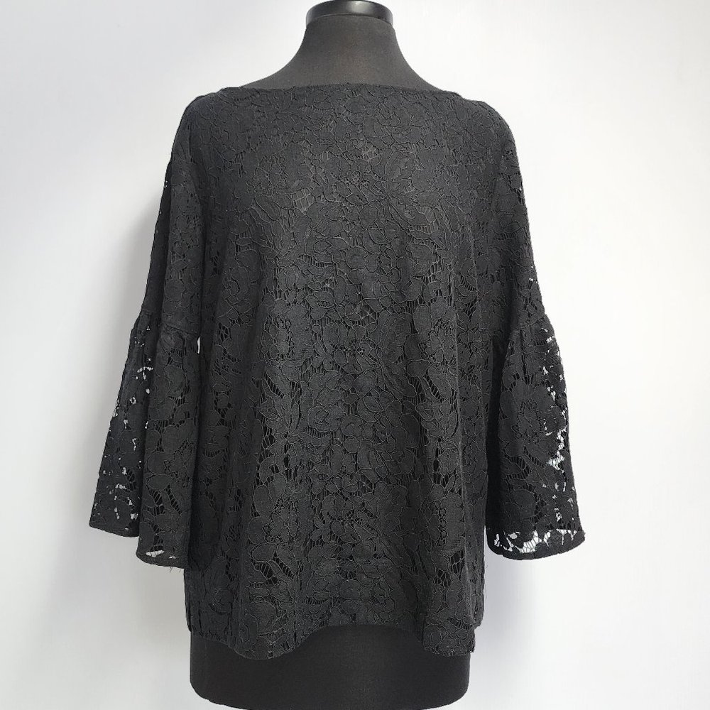 Lauren- Ralph Lauren Women's Lace Boat Neck Blouse [size Large] [NewWithTags]